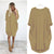 Oversized Kjole med Runder Hals og Dype Lommer 9