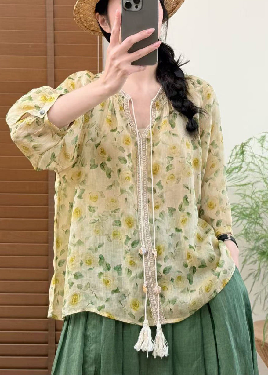 Oversized Skjorte Dame med Unikt Print 3