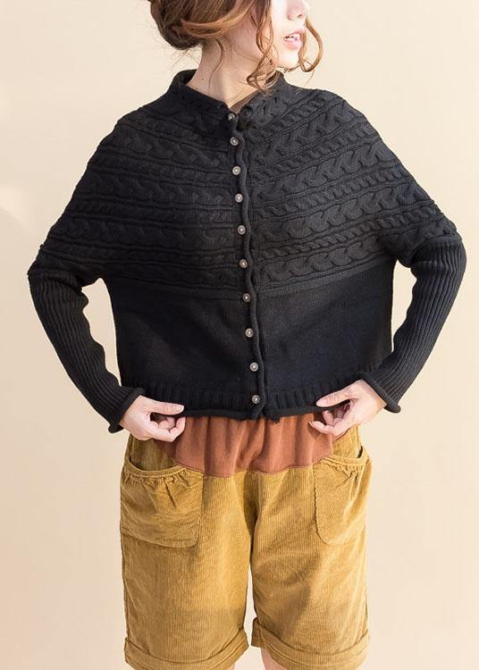 Oversized Strikket Cardigan med Knappelukking for Damer 1
