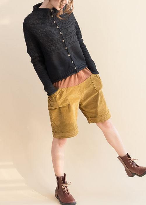 Oversized Strikket Cardigan med Knappelukking for Damer 3