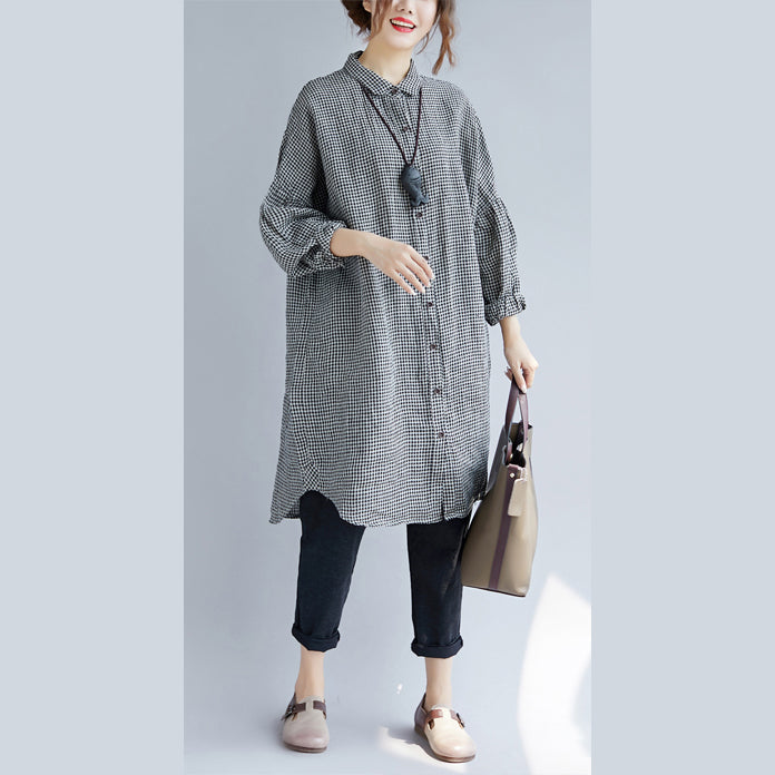 Oversized T-skjorte med Ruter for Damer 3