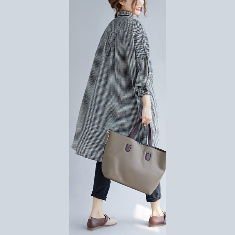 Oversized T-skjorte med Ruter for Damer 4