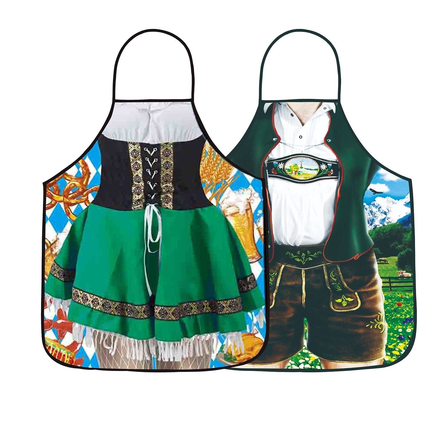 Par Schürzen i Oktoberfest-stil med Humor 2