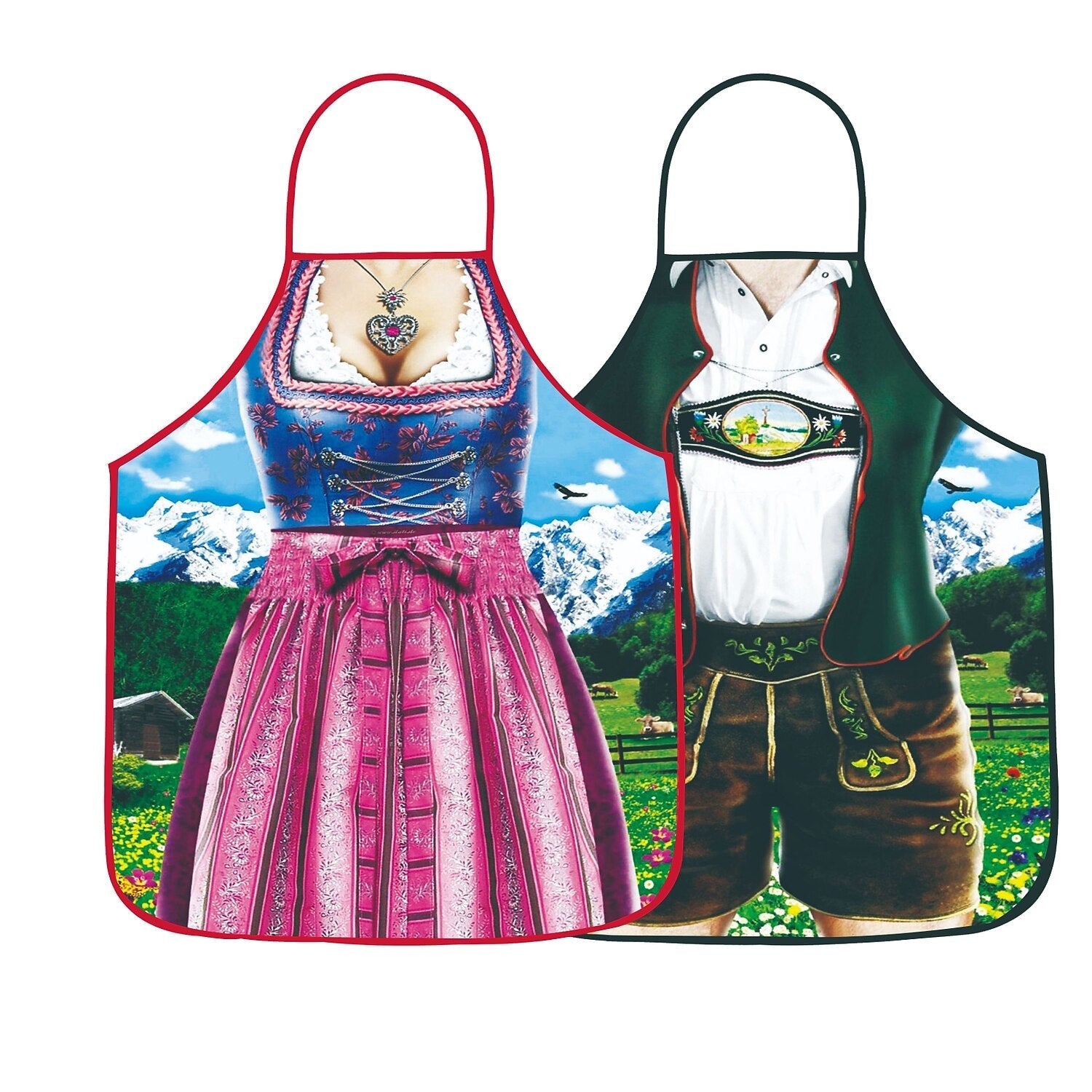 Par Schürzen i Oktoberfest-stil med Humor 8