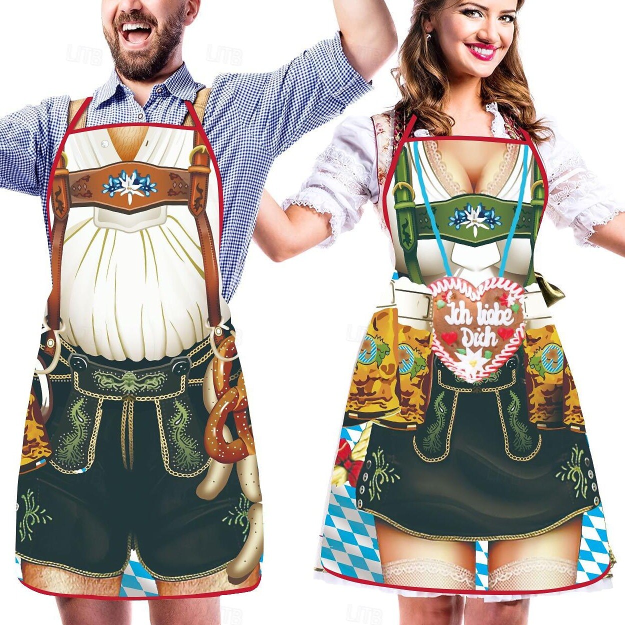 Par Schürzen i Trachtenstil for Oktoberfest 6