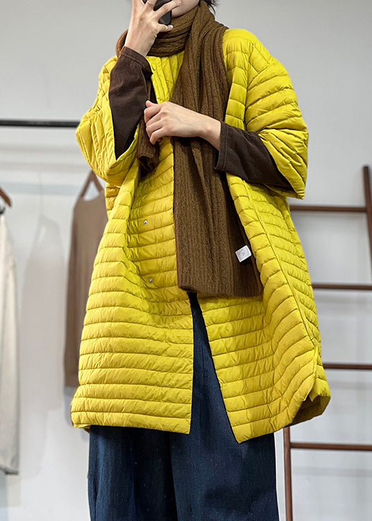 Parka for kvinner i plus size med lommer og knapper 3