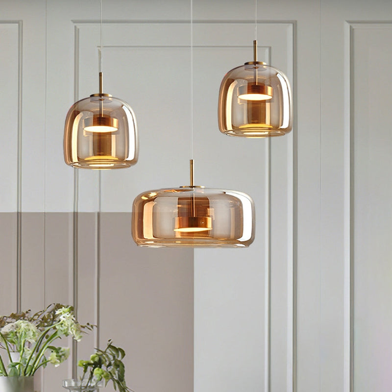 Pendellampe i Retro Stil med Glassdesign 2