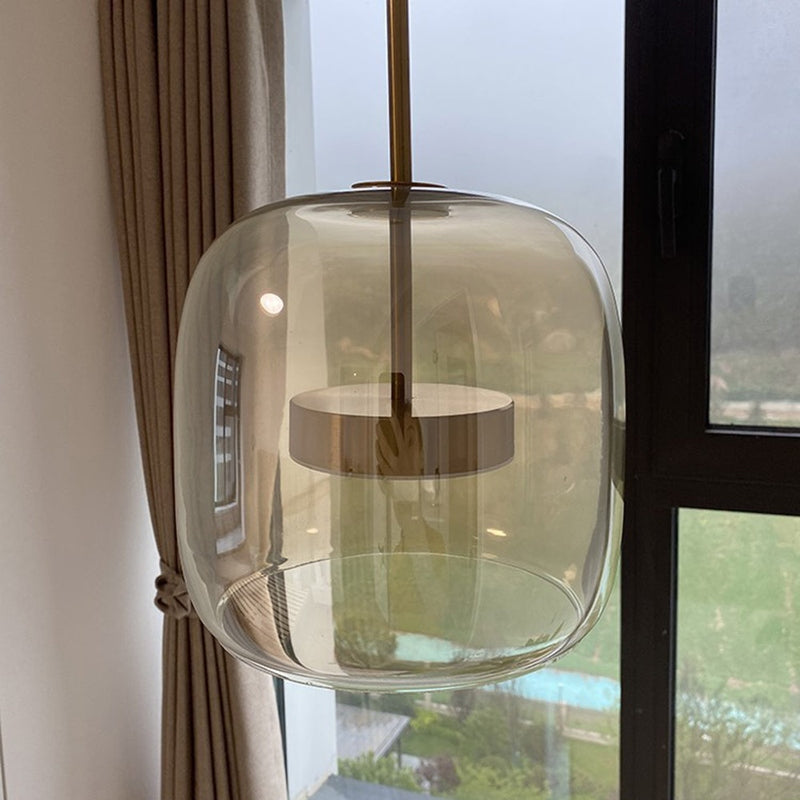 Pendellampe i Retro Stil med Glassdesign 4