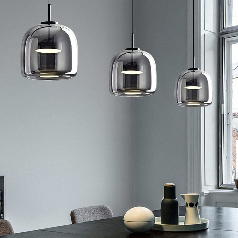 Pendellampe i Retro Stil med Glassdesign 5