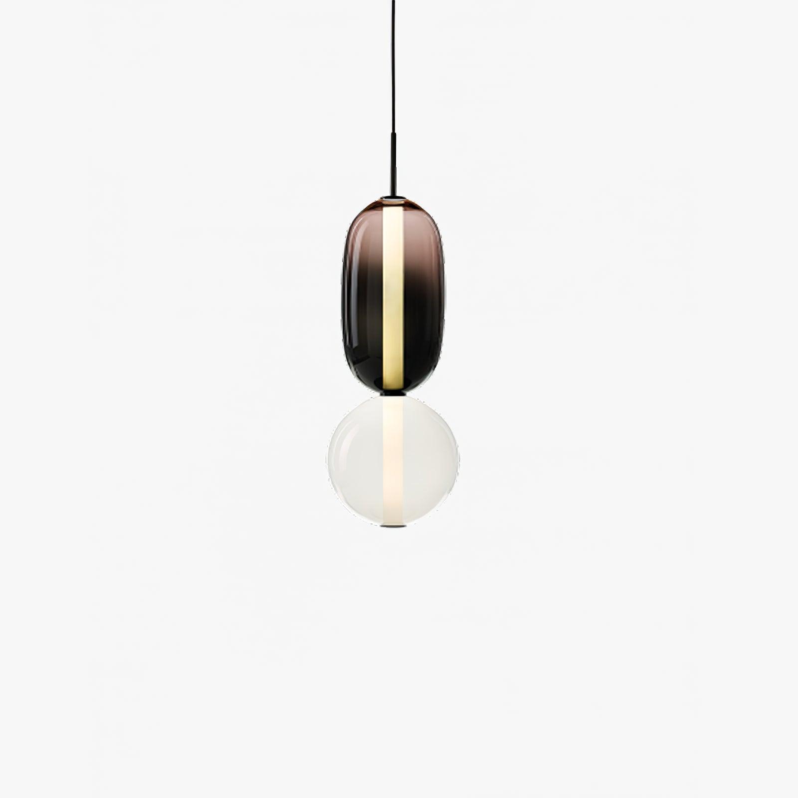 Pendellampe i glass med moderne design 0