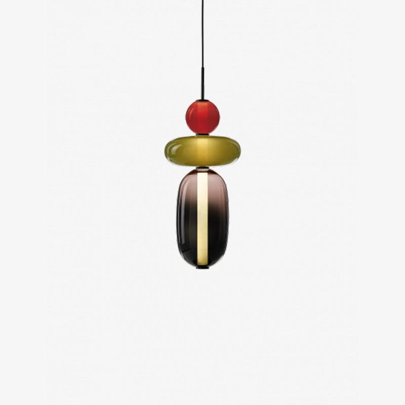 Pendellampe i glass med moderne design 10