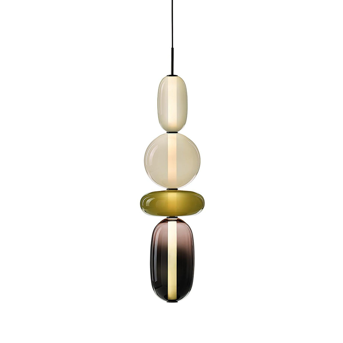 Pendellampe i glass med moderne design 15