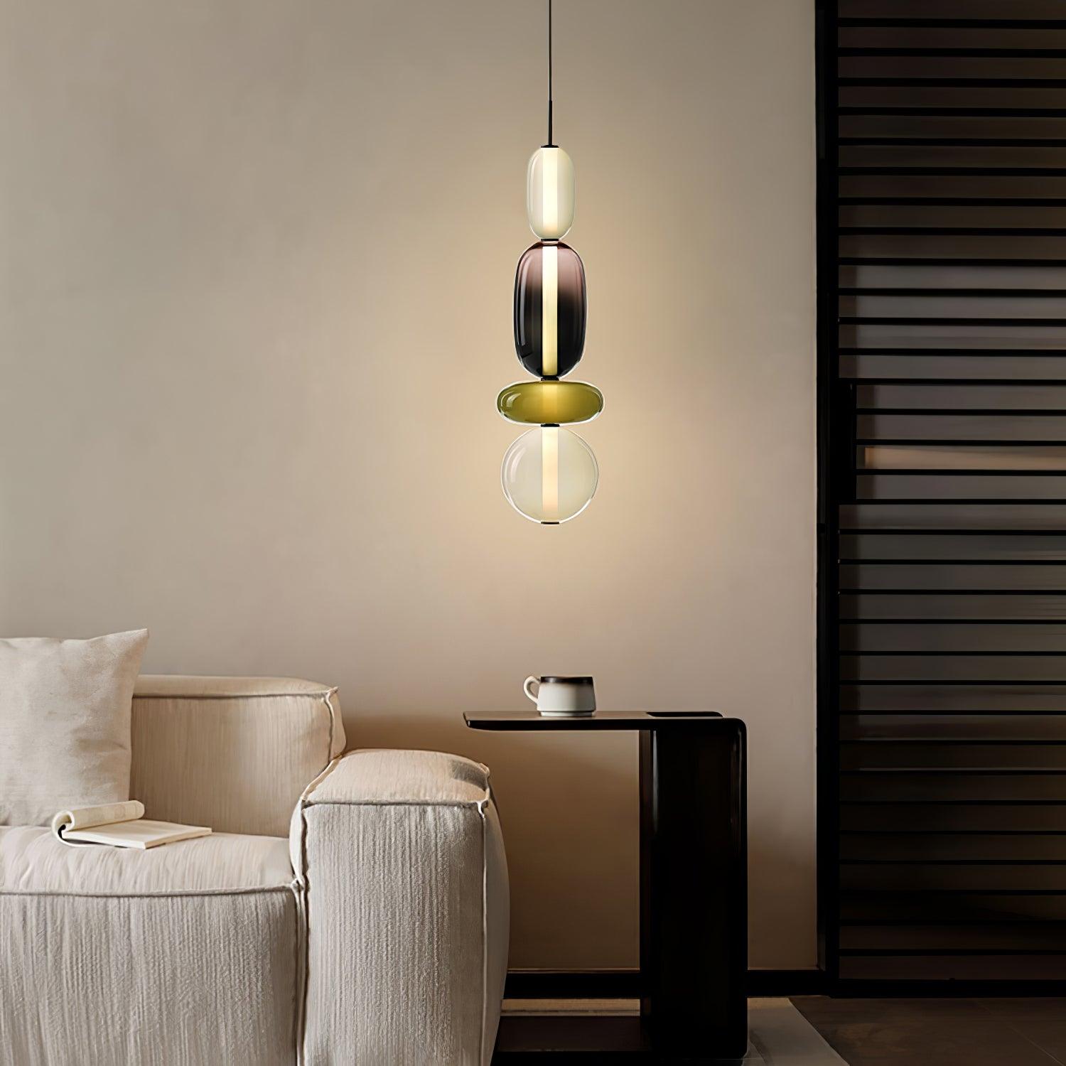 Pendellampe i glass med moderne design 3