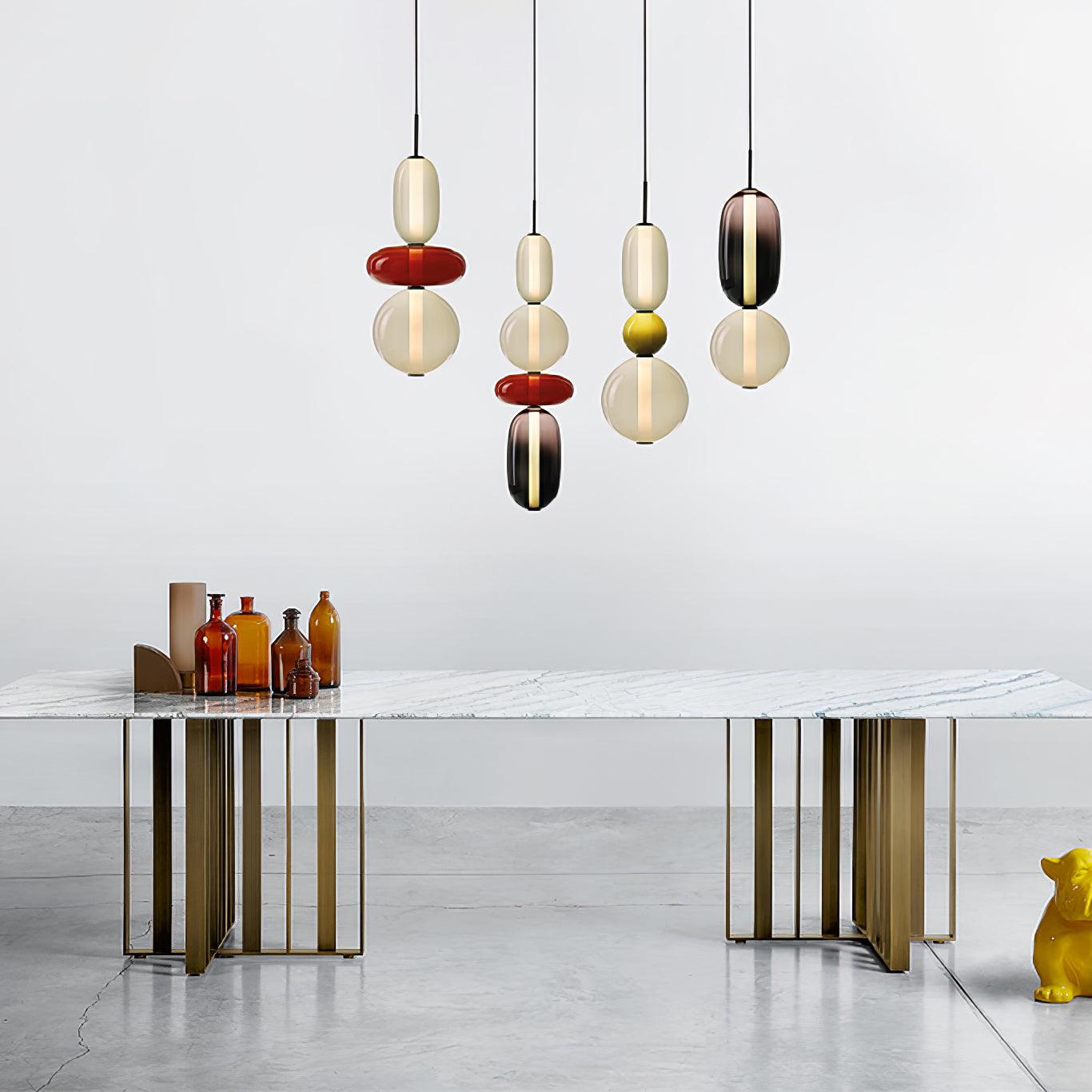Pendellampe i glass med moderne design 6