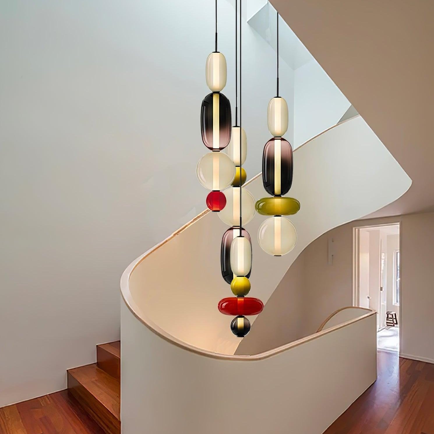 Pendellampe i glass med moderne design 8