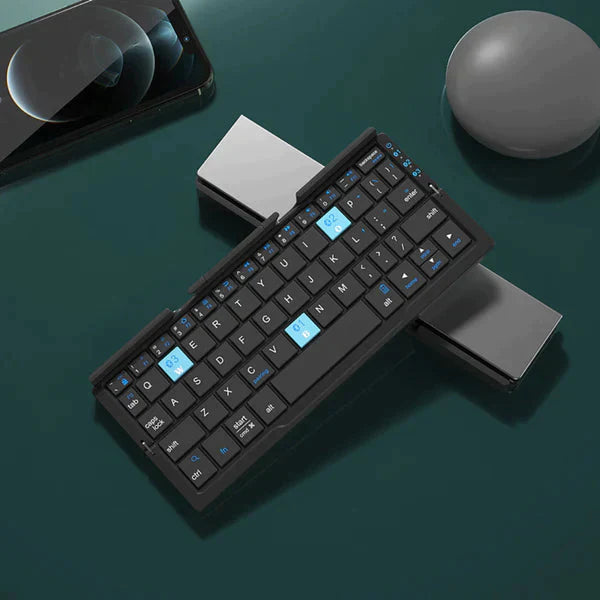 Bærbart Tastatur Plast Silikon Kompakt Design for Mobil Enhet-5