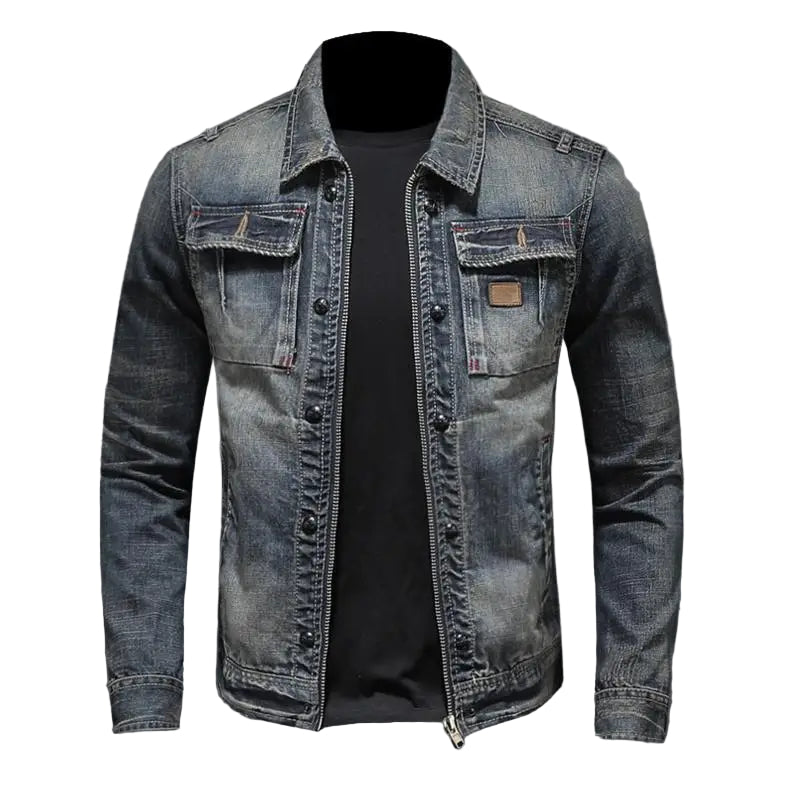 Retro Denimjakke for Kvinner 0