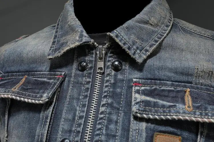 Retro Denimjakke for Kvinner 4