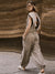Dame Jumpsuit Uformell med Snor i Midjen Polyester-5