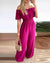 Variant image for Dame Jumpsuit Off-Shoulder Plisserte Polyester Elegant-14
