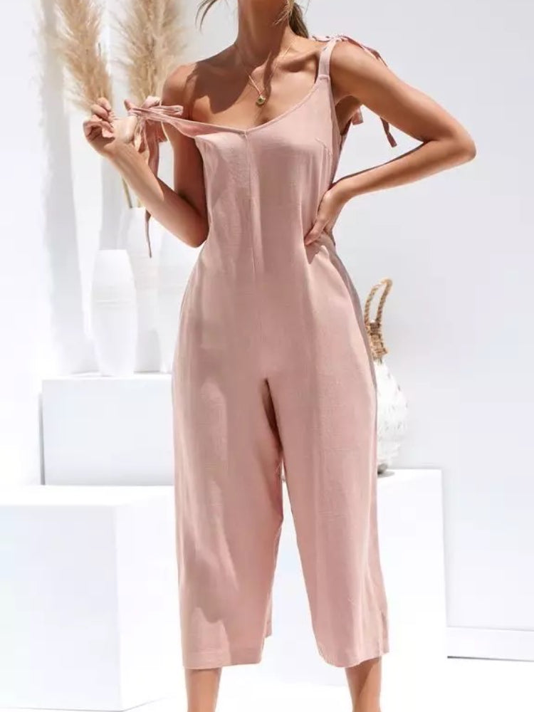 Variant image for Dame Jumpsuit Ermeløs Åpen Rygg Lett Stoff-6