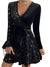 Dame Kjole Elegant med Paljettkant Polyester 1