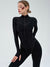 Dame Jumpsuit BodyCon O-hals Lange Ermer Polyester Spandex-1