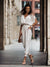 Dame Jumpsuit Åpne Skuldre V-hals Polyester Elegant Komfortabel-1