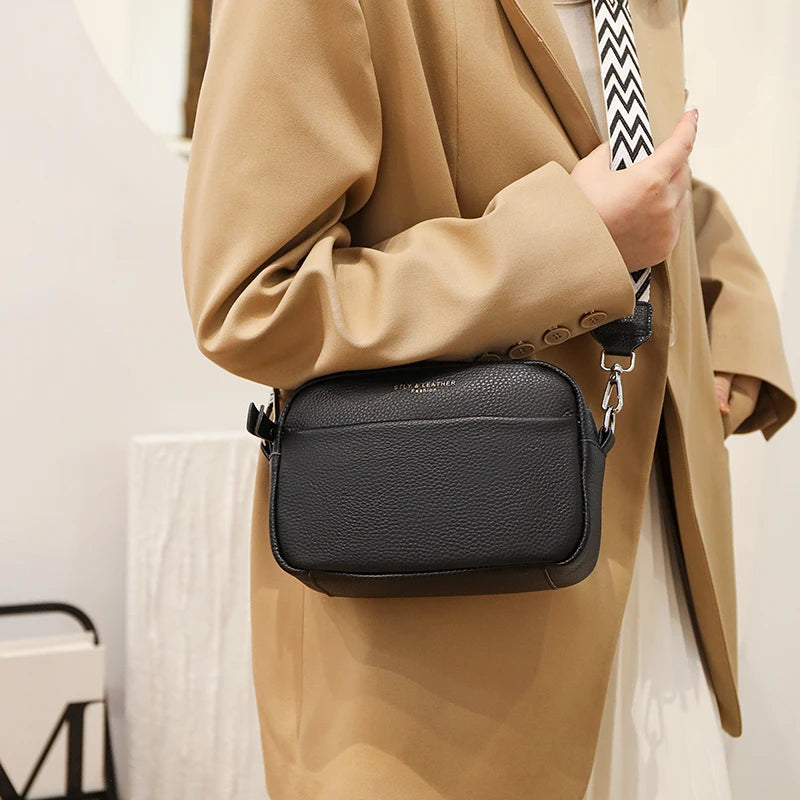 Crossbody-veske i skinn av høy kvalitet