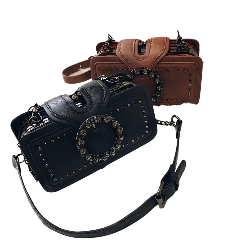 Dame Crossbody Veske Tidløs PU-skinn Kompakt Design 2