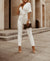 Dame Jumpsuit V-hals Halv Ermer Polyester Elegant Komfortabel-4