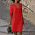 Dame Sommerkjole Elegant Design Lett Stoff-2