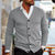 Cardigan Jakke Herre Casual Myk Materiale-6