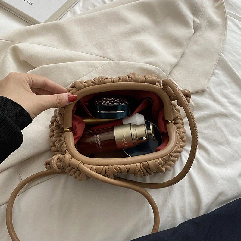 Kvinne Clutch Veske Elegant Sateng Med Romslig Innvendig Plass 6