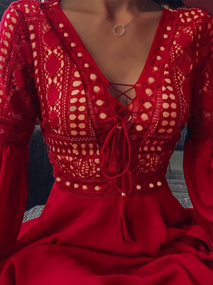 Kvinne Festkjole Elegant Kutt Polyester til Bryllup Selskapskjoler 3