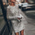 Dame Mini Kjole Glitrende Effekt Mykt Stoff Elegant 5