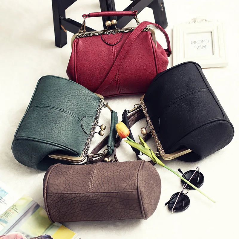 Dame Crossbody Veske Vintage Minimalistisk Kunstskinn 6