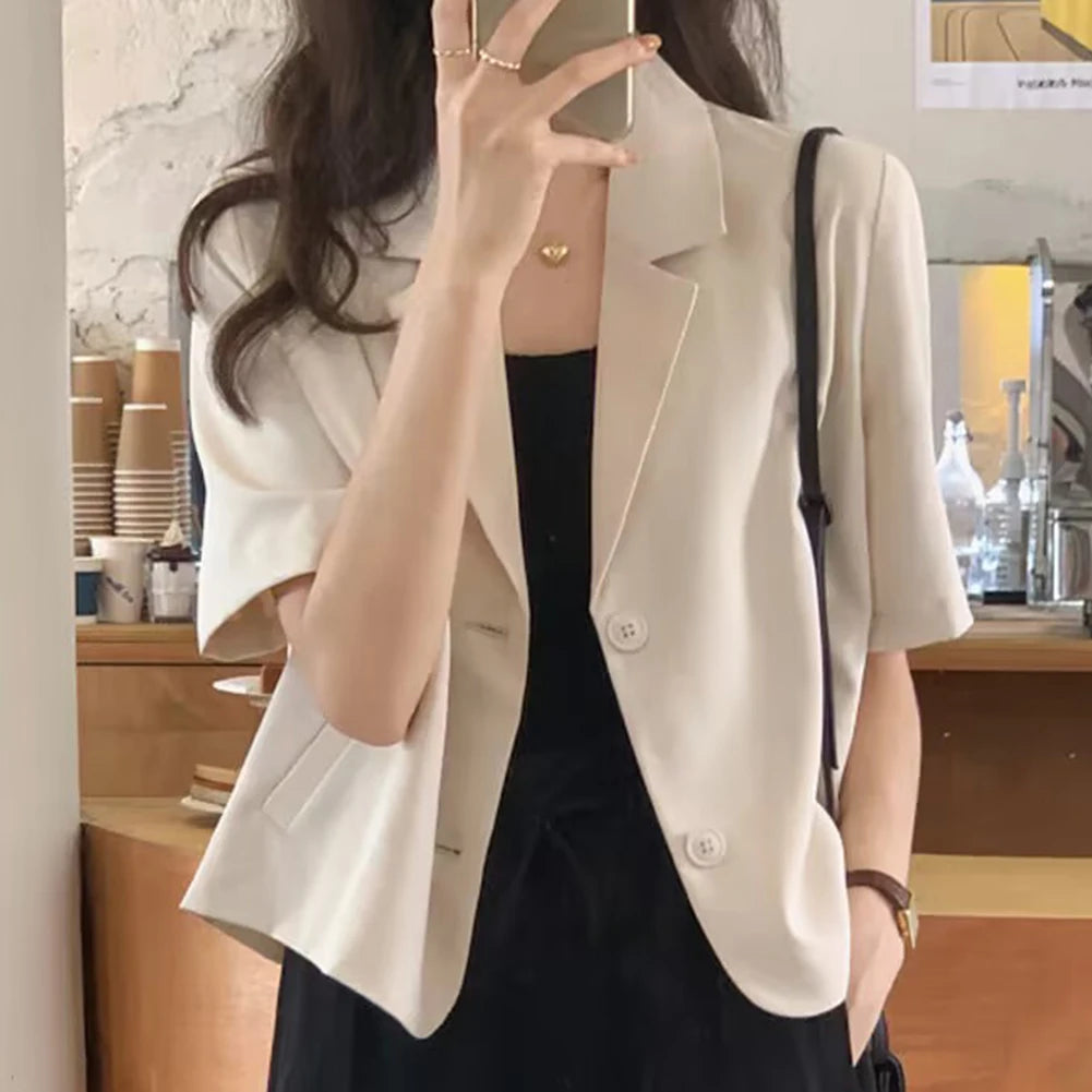 Kortermet blazer til dame