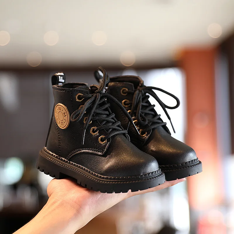 Barnestøvler i mykt skinn