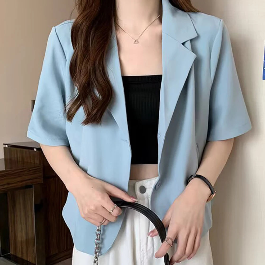 Kortermet blazer til dame