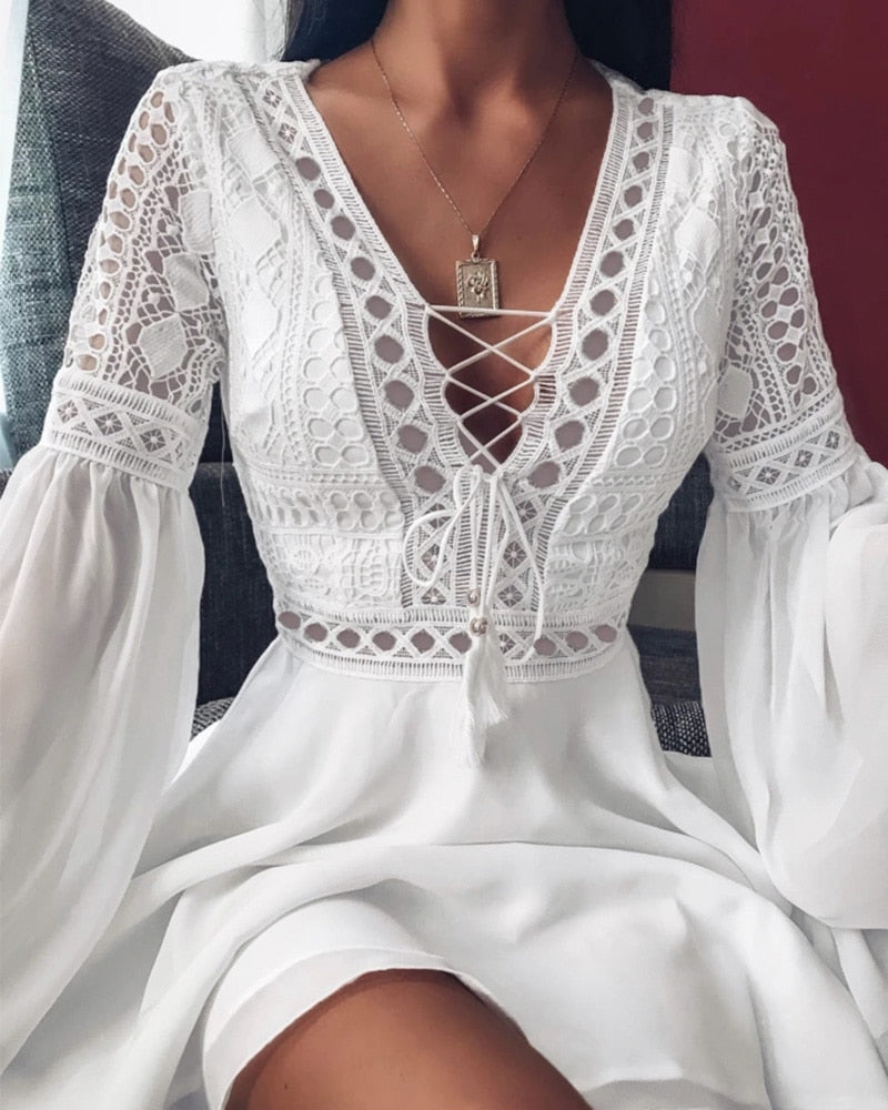 Kvinne Festkjole Elegant Kutt Polyester til Bryllup Selskapskjoler 2