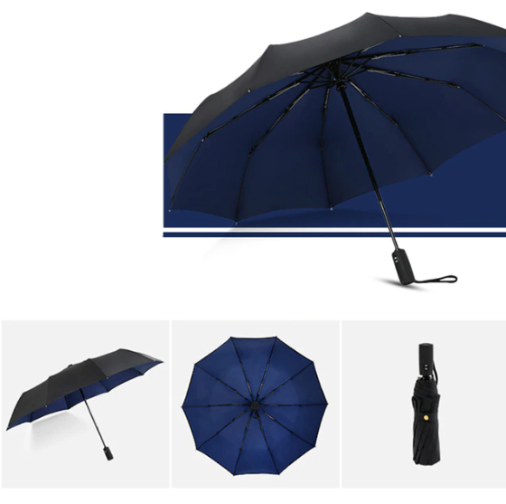 Sammenleggbar Paraply Vindtett Design for Daglig Bruk 6