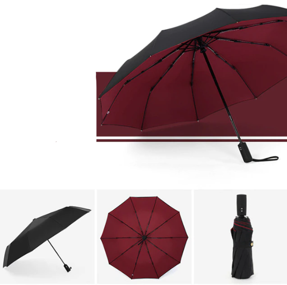 Sammenleggbar Paraply Vindtett Design for Daglig Bruk 9
