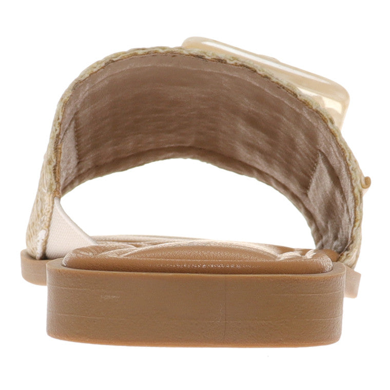 Sandaler for kvinner med spenne i naturlig stil 2