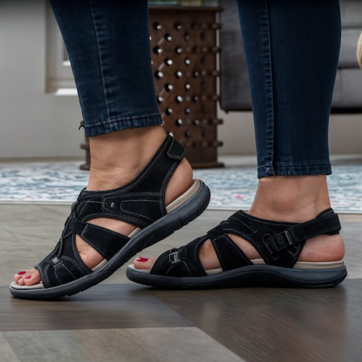 Sandaler med rund åpen tå 2