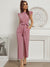 Dame Jumpsuit Tidløs Stil med Hettehylser Polyester-4