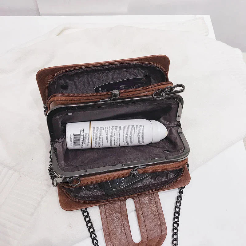 Dame Crossbody Veske Tidløs PU-skinn Kompakt Design 3