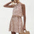 Damer Halter Minikjole Moderne Polyester 2