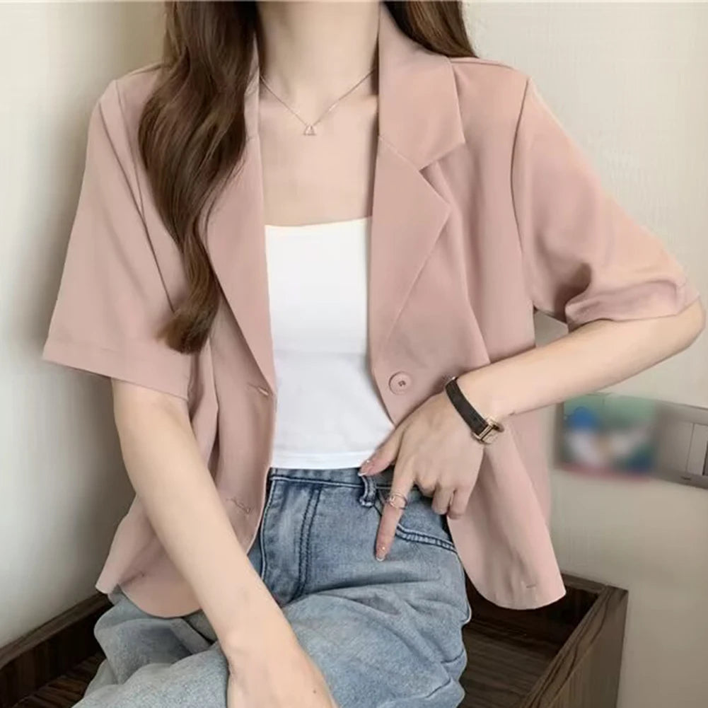 Kortermet blazer til dame