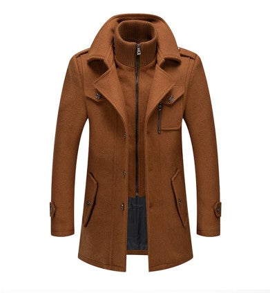 Herre Vinterfrakk Elegant Polyester 1